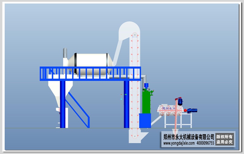 半自動無機(jī)保溫砂漿設(shè)備流程圖